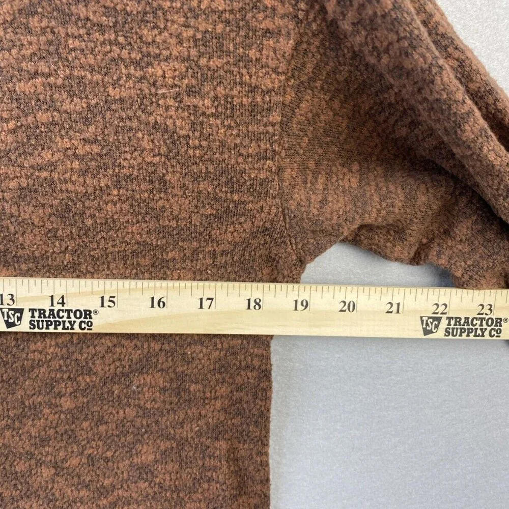 PrAna Frieda Sweater Womens Small Brown‎ Oversize Turtle Neck Pullover Jogging - Picture 4 of 7